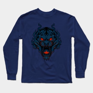 Blue flame tiger Long Sleeve T-Shirt